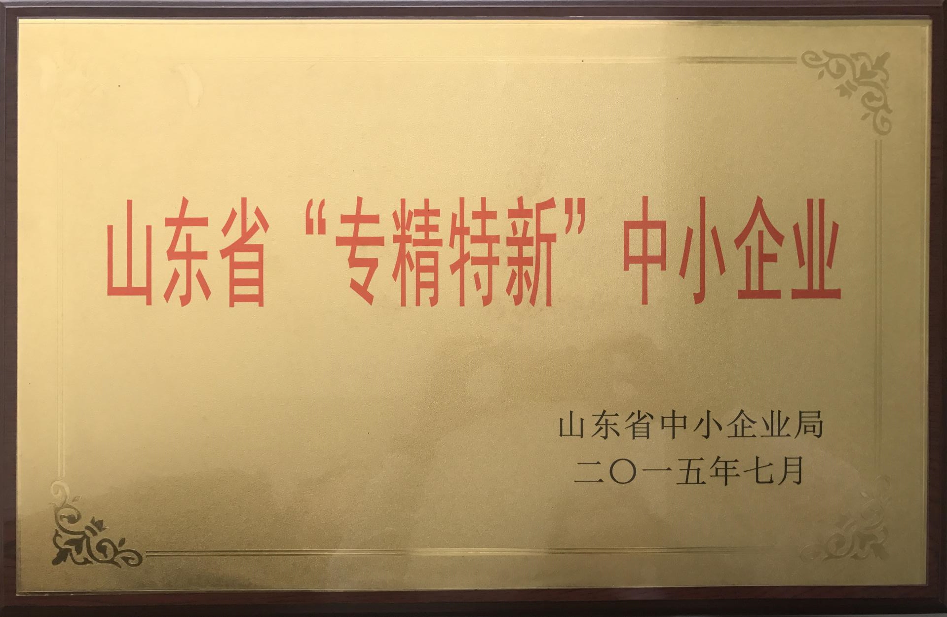 山東省“專精特新”中小企業(yè)