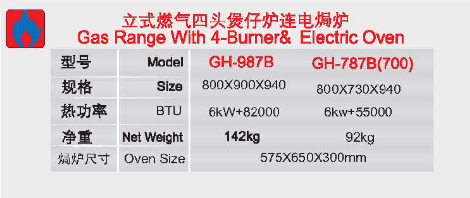 立式燃氣四頭煲仔爐連電焗爐1.jpg